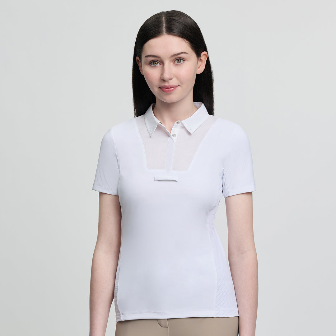 LeMieux Junior Short Sleeve Primrose Show Shirt - White