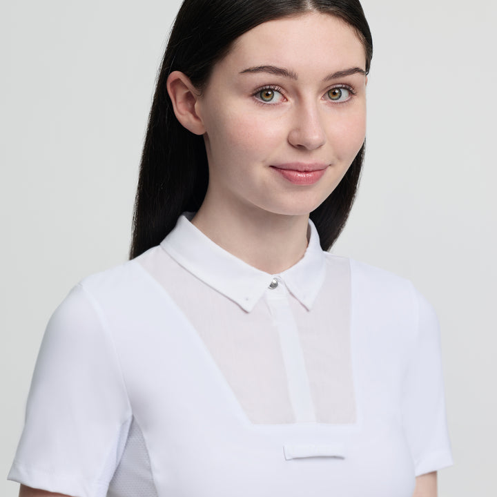 LeMieux Junior Short Sleeve Primrose Show Shirt - White