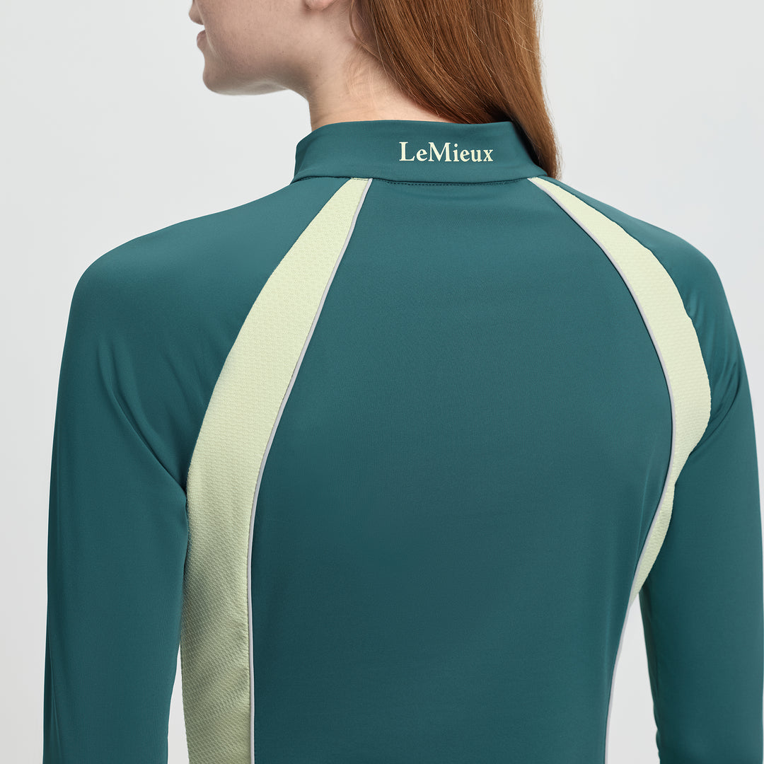 LeMieux Ladies Philippa Mesh Long Sleeve Base Layer - Jungle