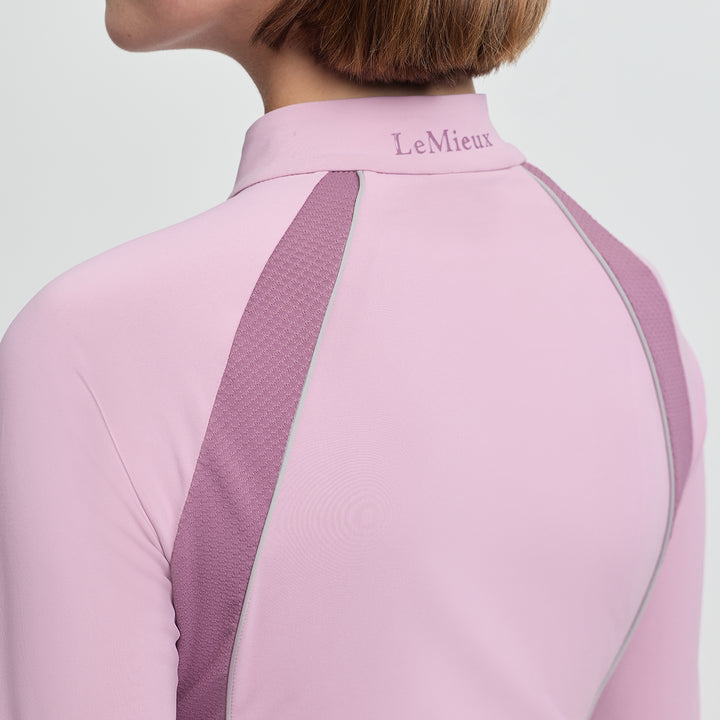 LeMieux Ladies Philippa Mesh Long Sleeve Base Layer - Fondant
