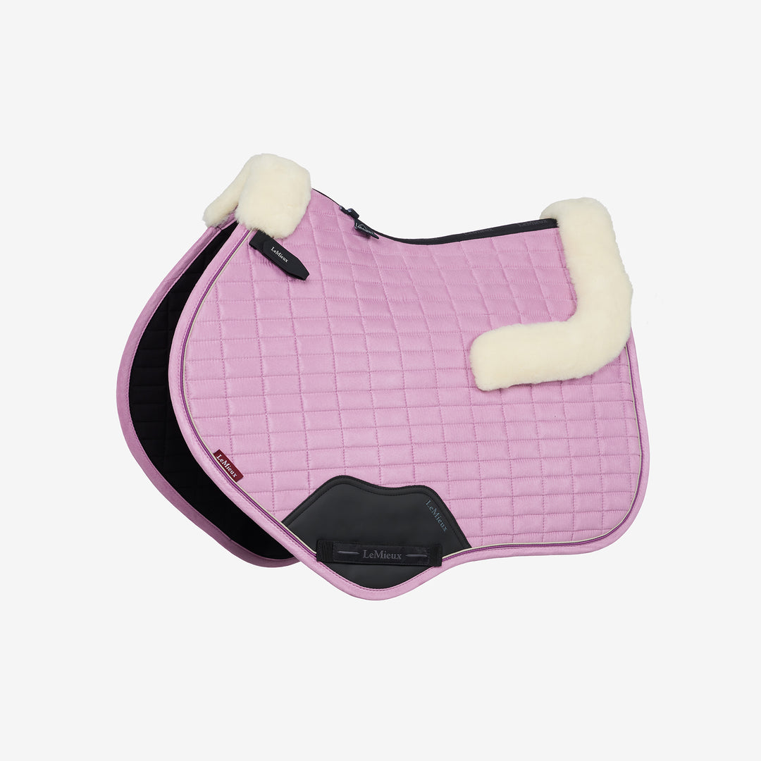 LeMieux Merino+ Suede Close Contact Square - Fondant