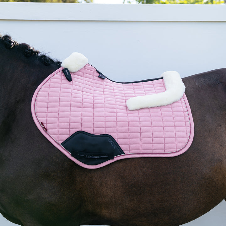 LeMieux Merino+ Suede Close Contact Square - Fondant