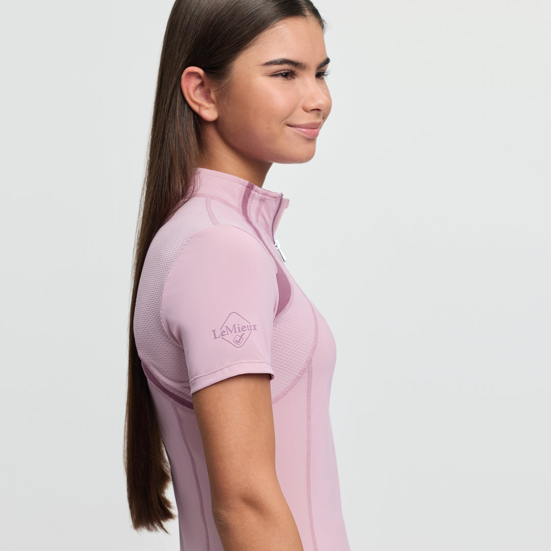 LeMieux Young Rider Mia Mesh Base Layer - Fondant