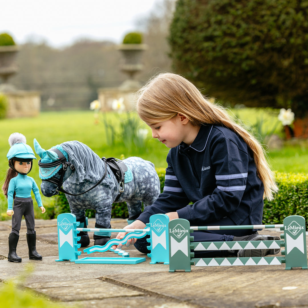 LeMieux Toy Pony Jump Set - Azure/Sage/White