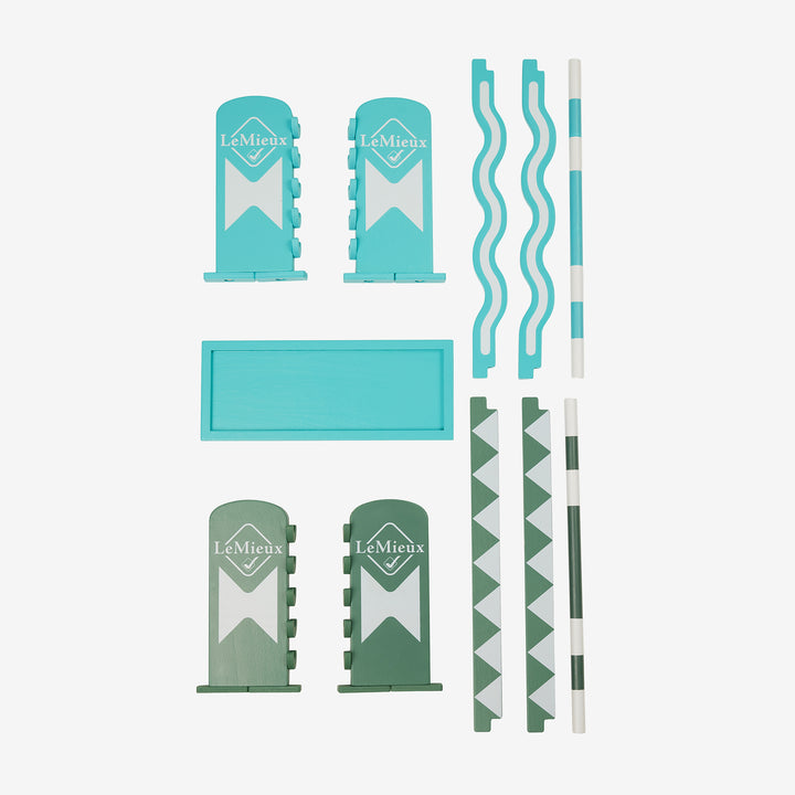 LeMieux Toy Pony Jump Set - Azure/Sage/White