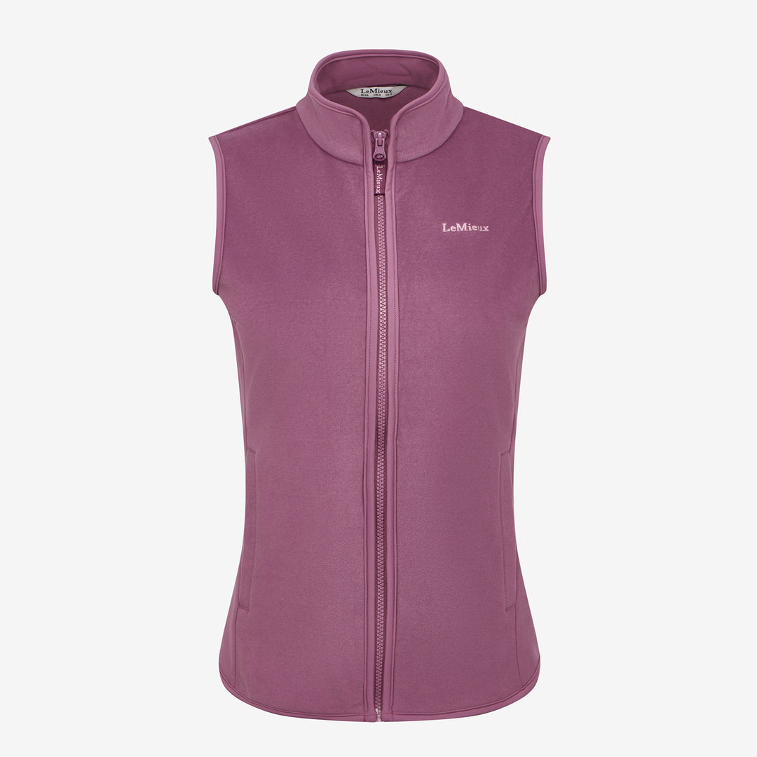LeMieux Ladies Roberta Fleece Gilet - Mallow