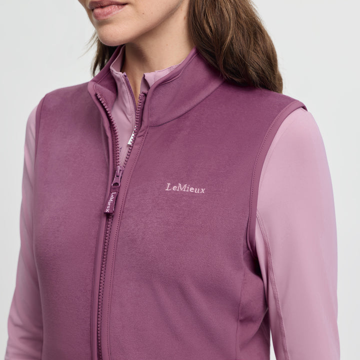 LeMieux Ladies Roberta Fleece Gilet - Mallow