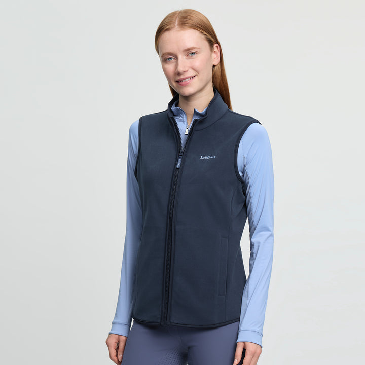 LeMieux Ladies Roberta Fleece Gilet - Navy