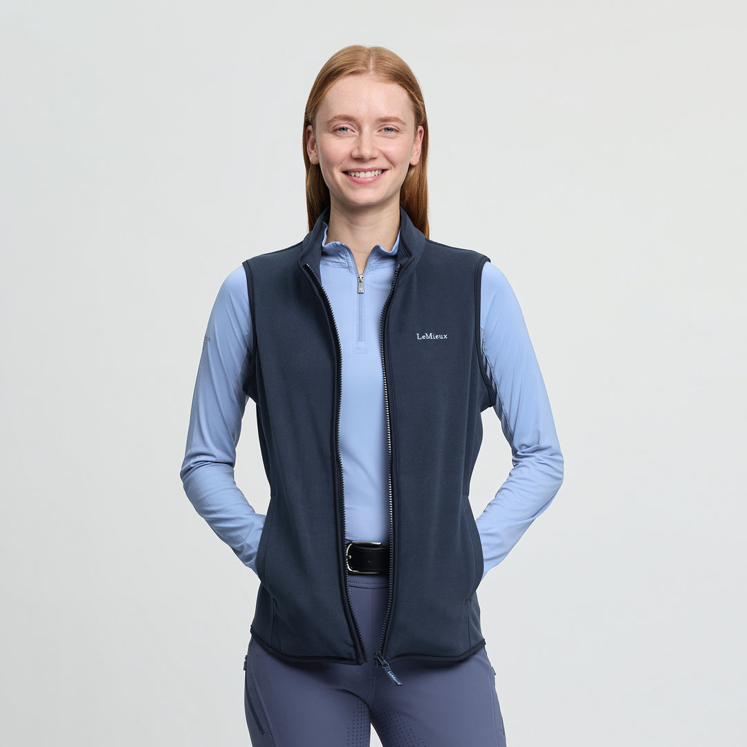 LeMieux Ladies Roberta Fleece Gilet - Navy