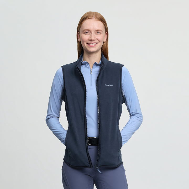 LeMieux Ladies Roberta Fleece Gilet - Navy