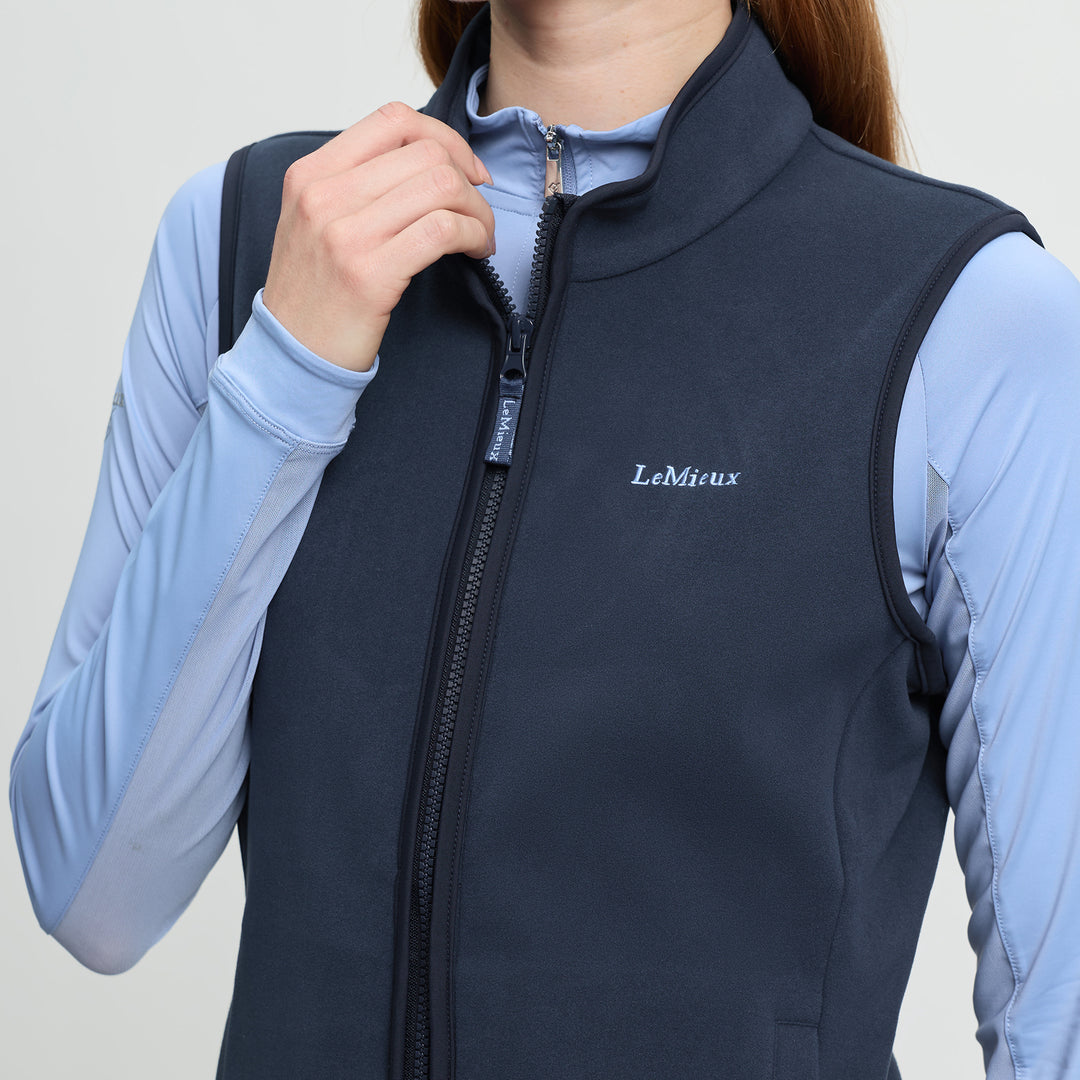LeMieux Ladies Roberta Fleece Gilet - Navy