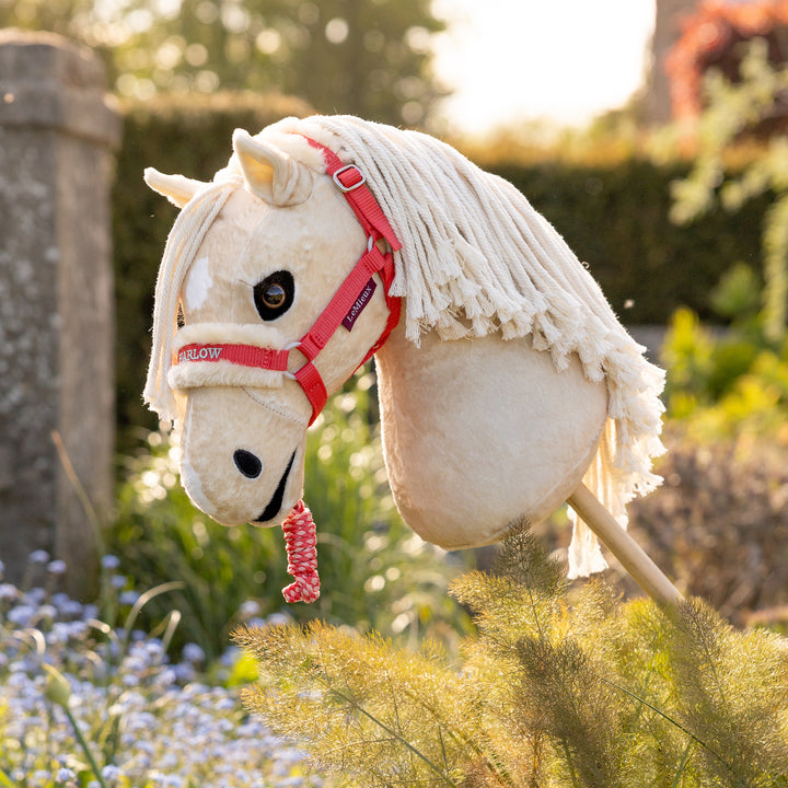 LeMieux Harlow Hobby Horse Headcollar & Leadrope - Coral Crush