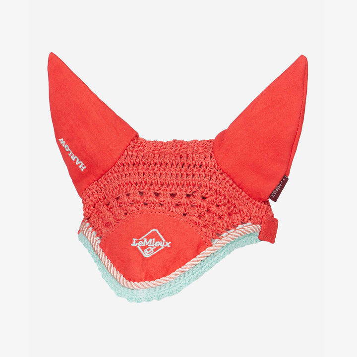 LeMieux Harlow Hobby Horse Fly Hood - Coral Crush