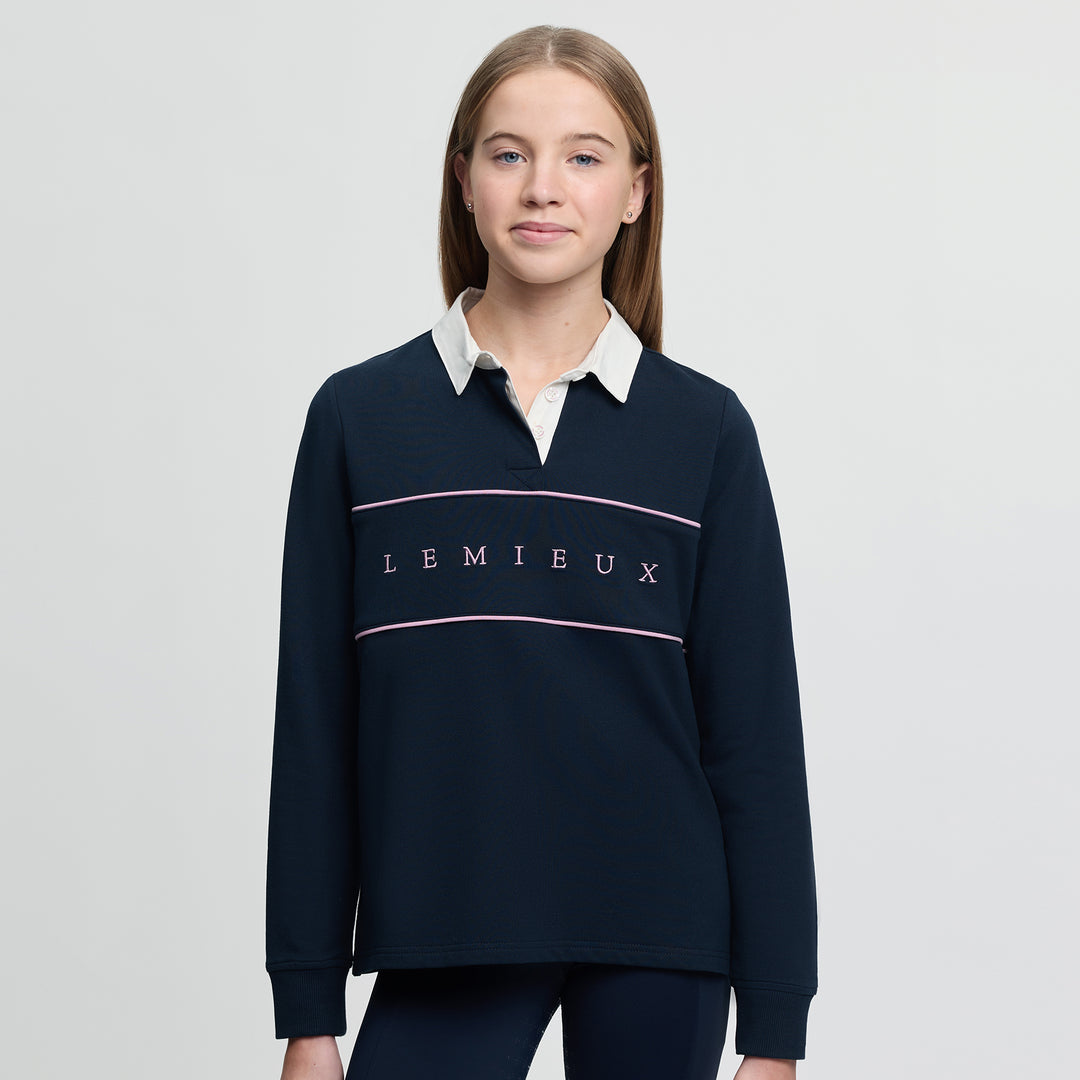 LeMieux Young Rider Riley Rugby Shirt - Navy