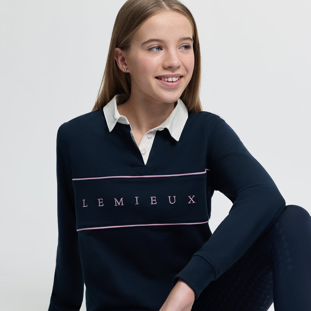 LeMieux Young Rider Riley Rugby Shirt - Navy