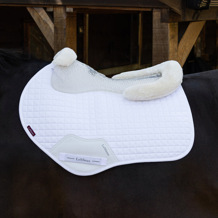 LeMieux Gel-Tek Shaped Vegan-Wool Half Pad
