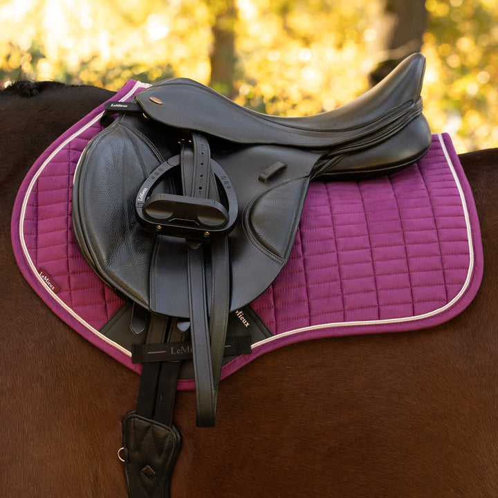 LeMieux Suede Close Contact Square - Blackberry