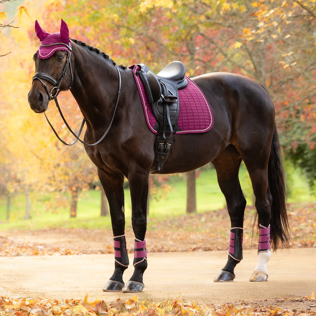 LeMieux Suede Dressage Square - Blackberry