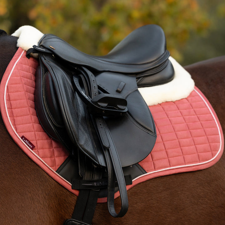 LeMieux Merino+ Suede Classic Close Contact Square - Spiced Earth