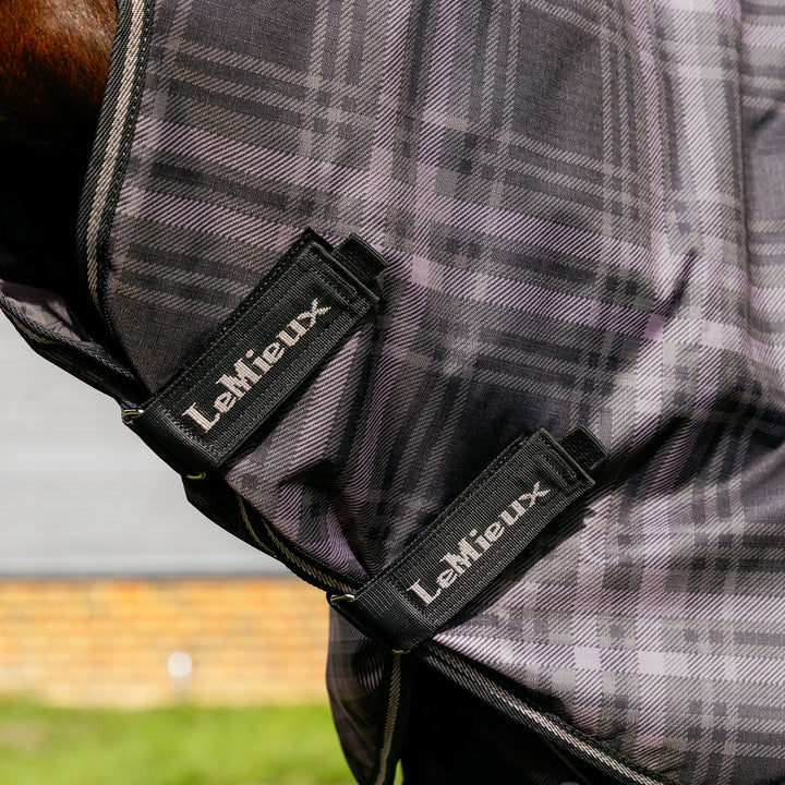 LeMieux Arika Check 100g Turnout Rug - Cocoa