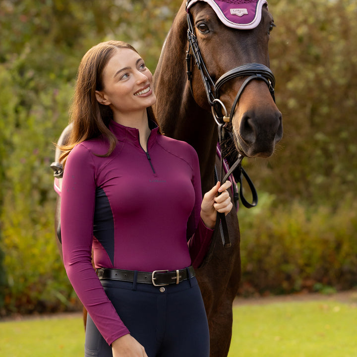 LeMieux Ladies Classique Base Layer - Blackberry