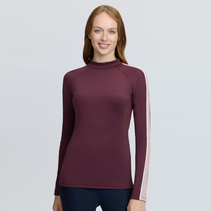 LeMieux Ladies Talia Turtle Neck Base Layer - Bramble