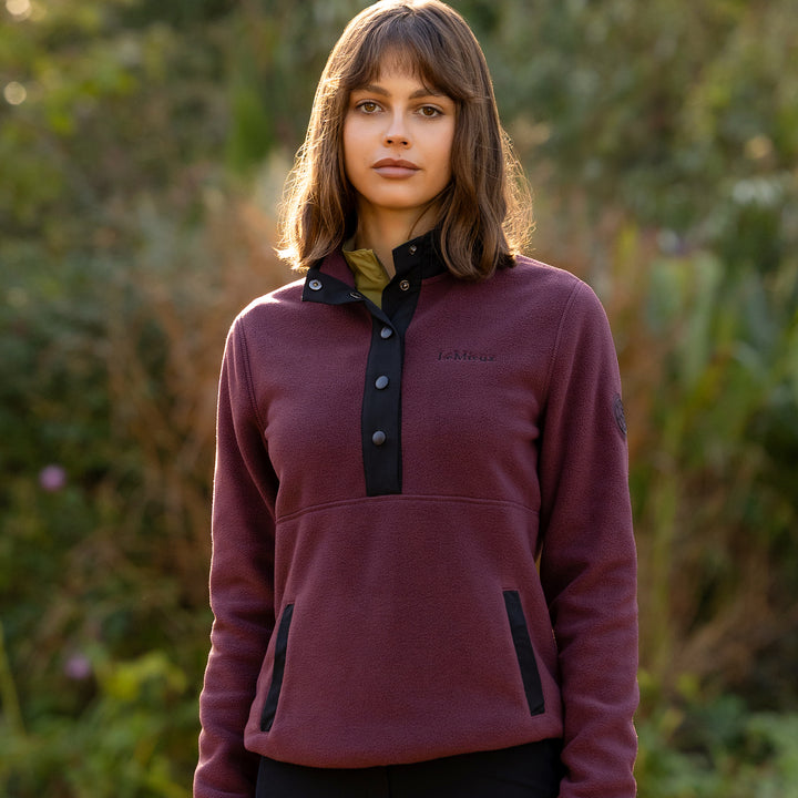 LeMieux Ladies Piper Popper Fleece - Bramble