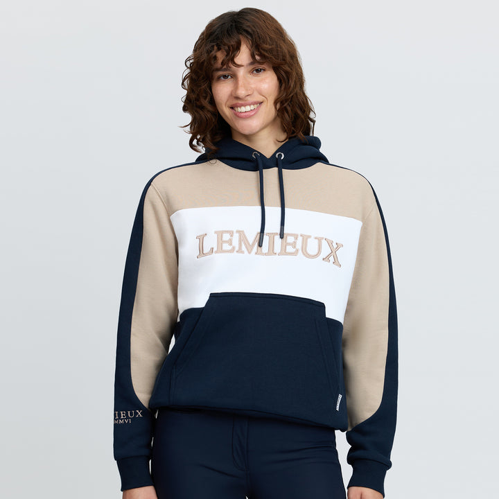 LeMieux Ladies Kadie Colour Block Hoodie - Navy