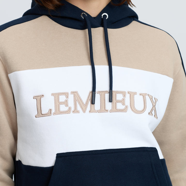 LeMieux Ladies Kadie Colour Block Hoodie - Navy