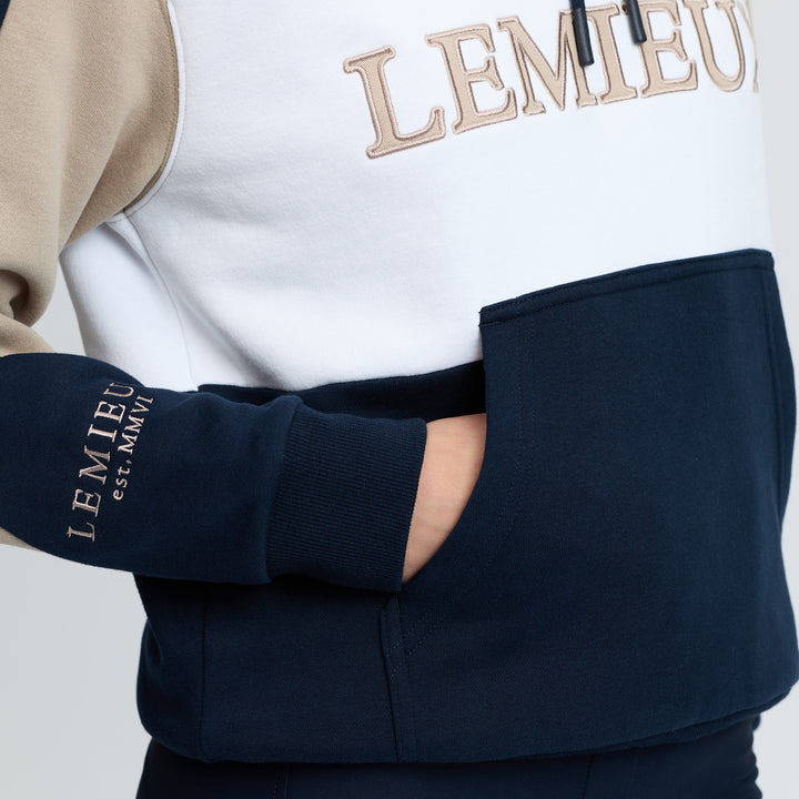 LeMieux Ladies Kadie Colour Block Hoodie - Navy