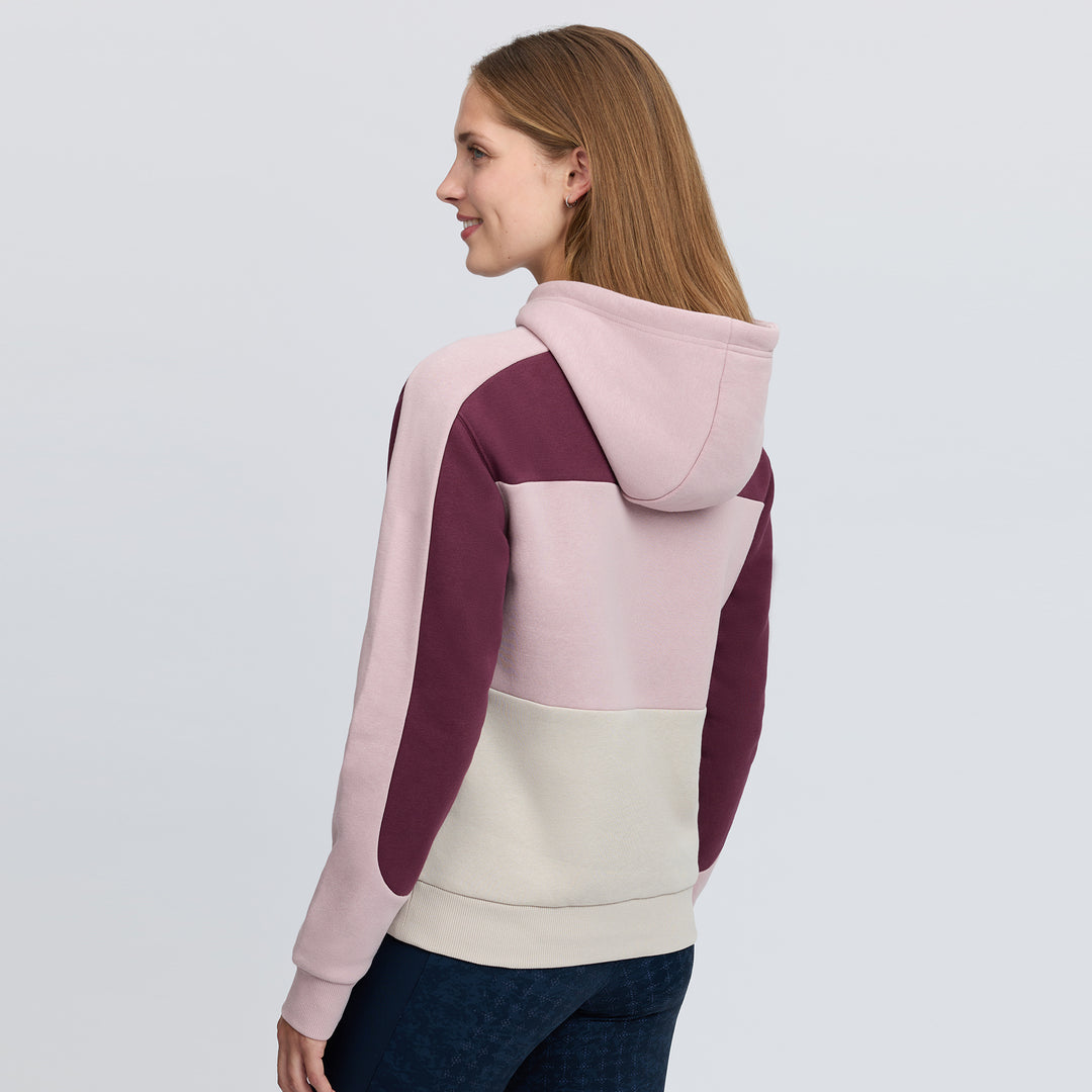LeMieux Ladies Kadie Colour Block Hoodie - Wild Rose