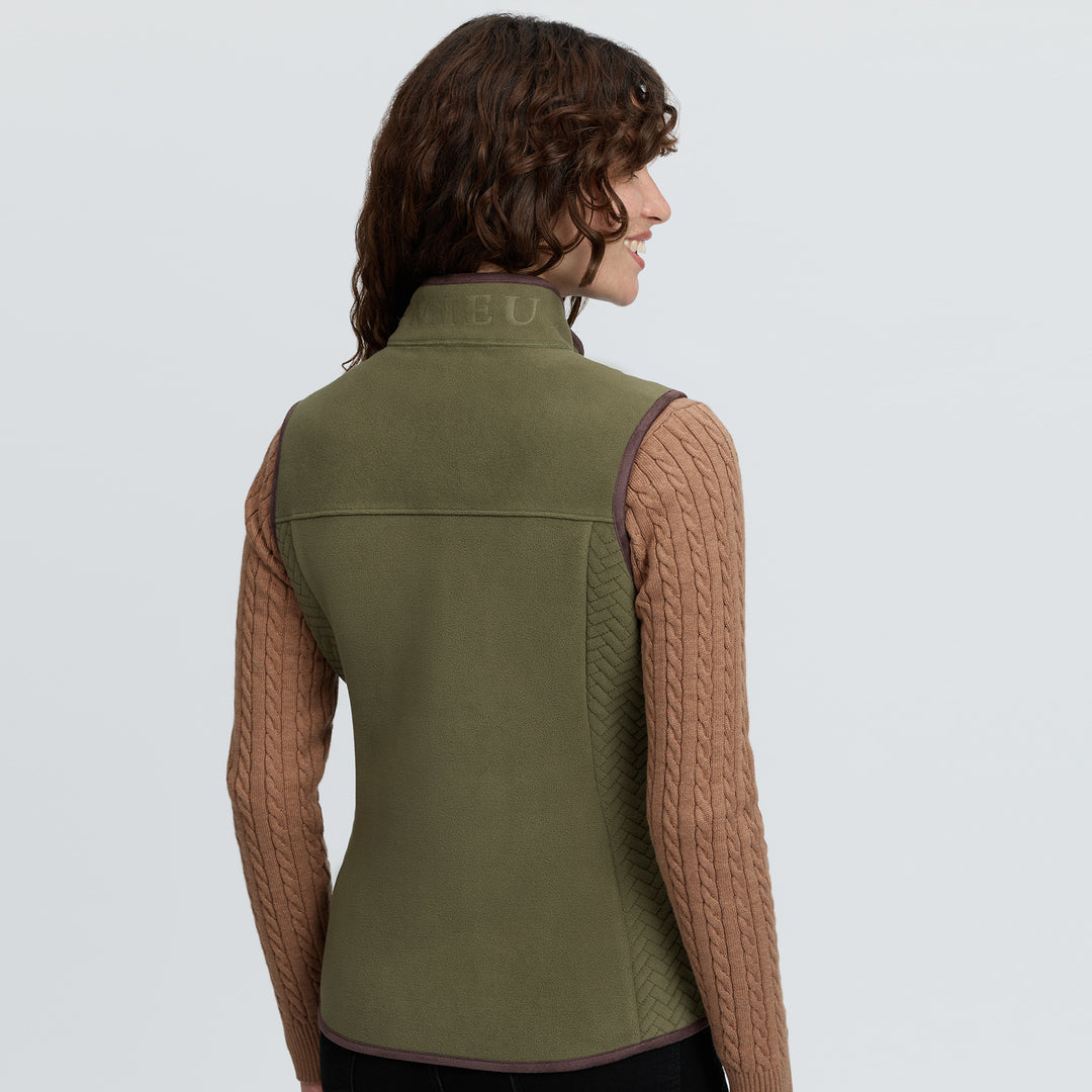 LeMieux Ladies Frankie Fleece Gilet - Willow Green