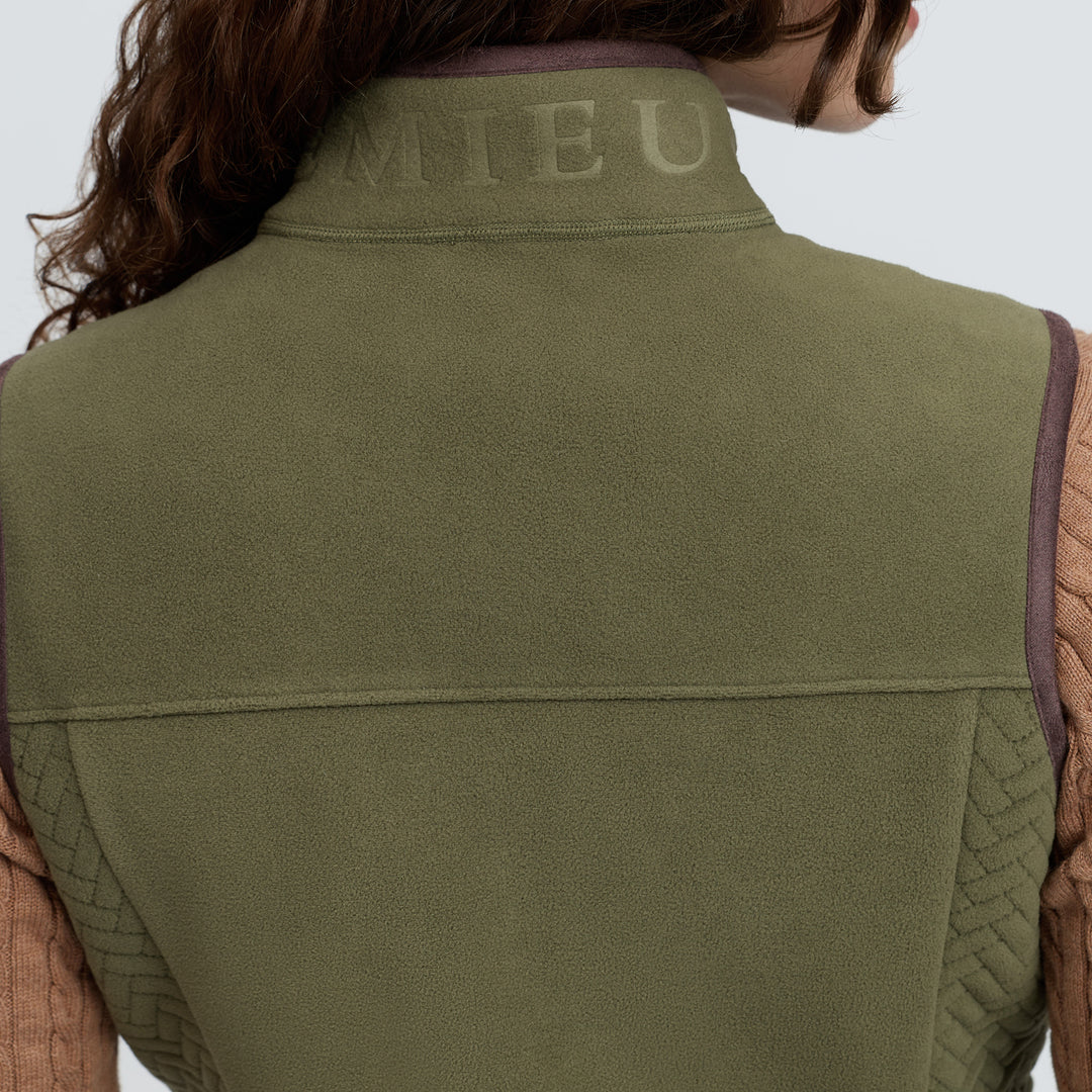 LeMieux Ladies Frankie Fleece Gilet - Willow Green