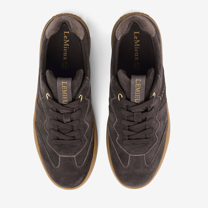 LeMieux Ladies Stockbridge Suede Trainer - Cocoa