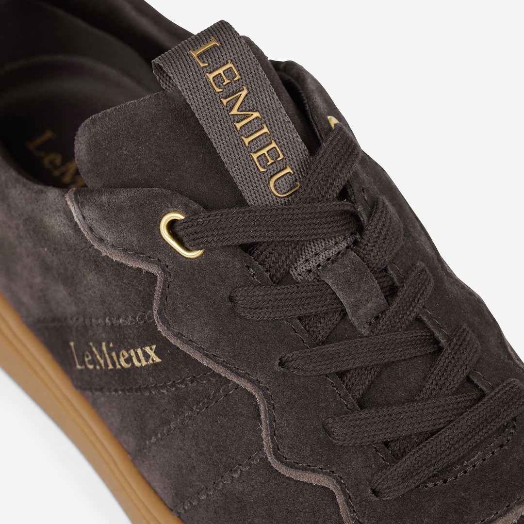 LeMieux Ladies Stockbridge Suede Trainer - Cocoa