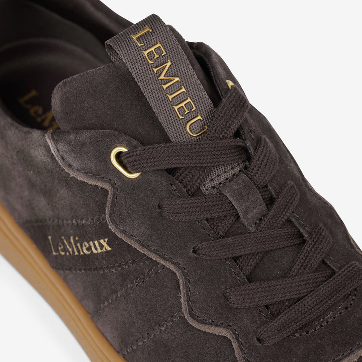 LeMieux Ladies Stockbridge Suede Trainer - Cocoa