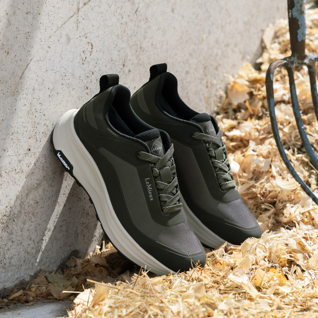 LeMieux Ladies Kanta Waterproof Trainer - Olive