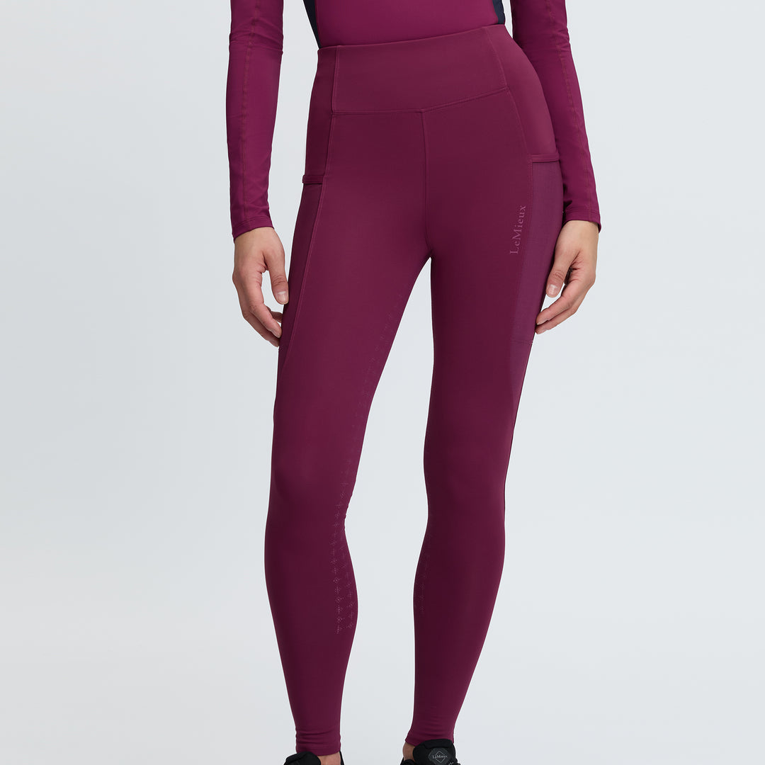 LeMieux Ladies Naomi Pull On Breeches - Blackberry