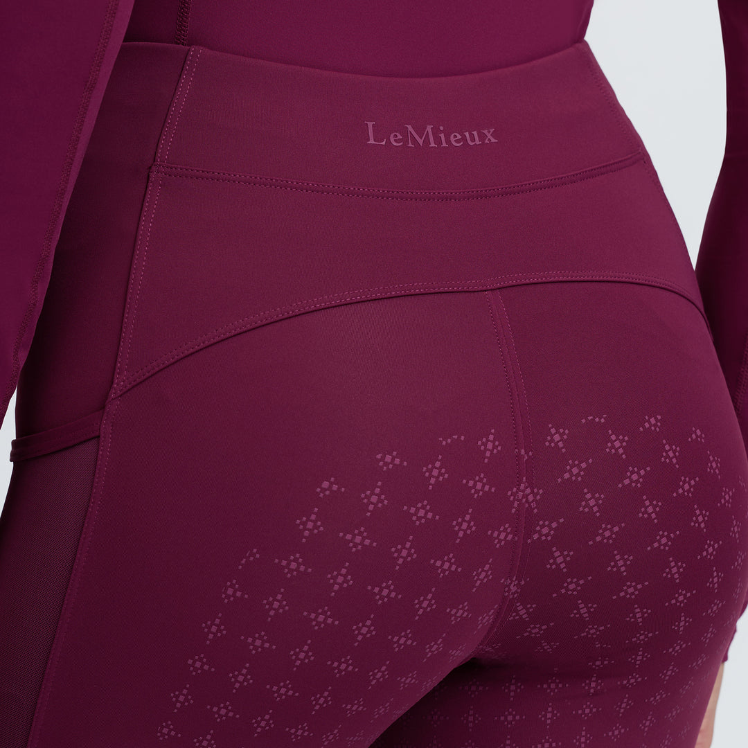 LeMieux Ladies Naomi Pull On Breeches - Blackberry