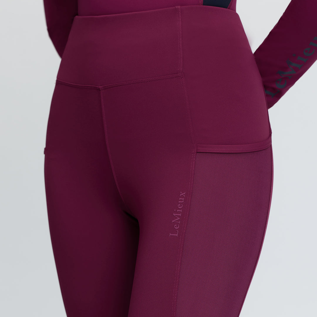 LeMieux Ladies Naomi Pull On Breeches - Blackberry