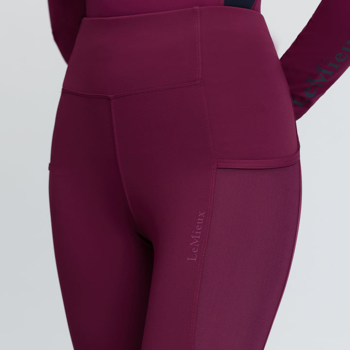 LeMieux Ladies Naomi Pull On Breeches - Blackberry