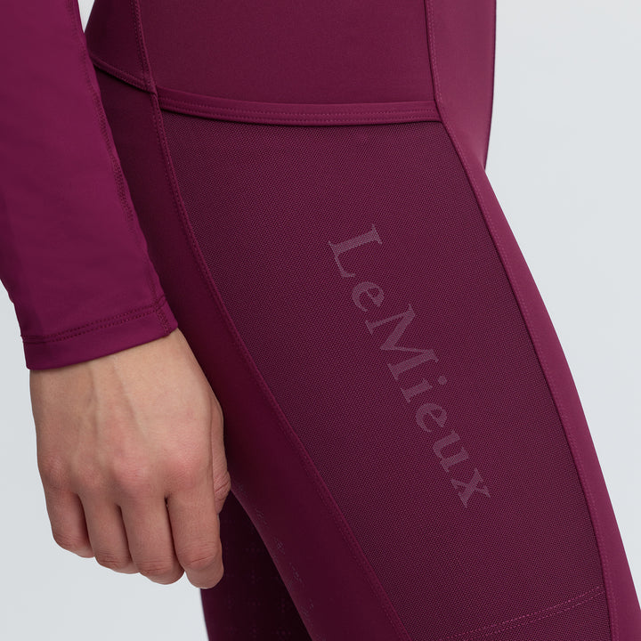 LeMieux Ladies Naomi Pull On Breeches - Blackberry