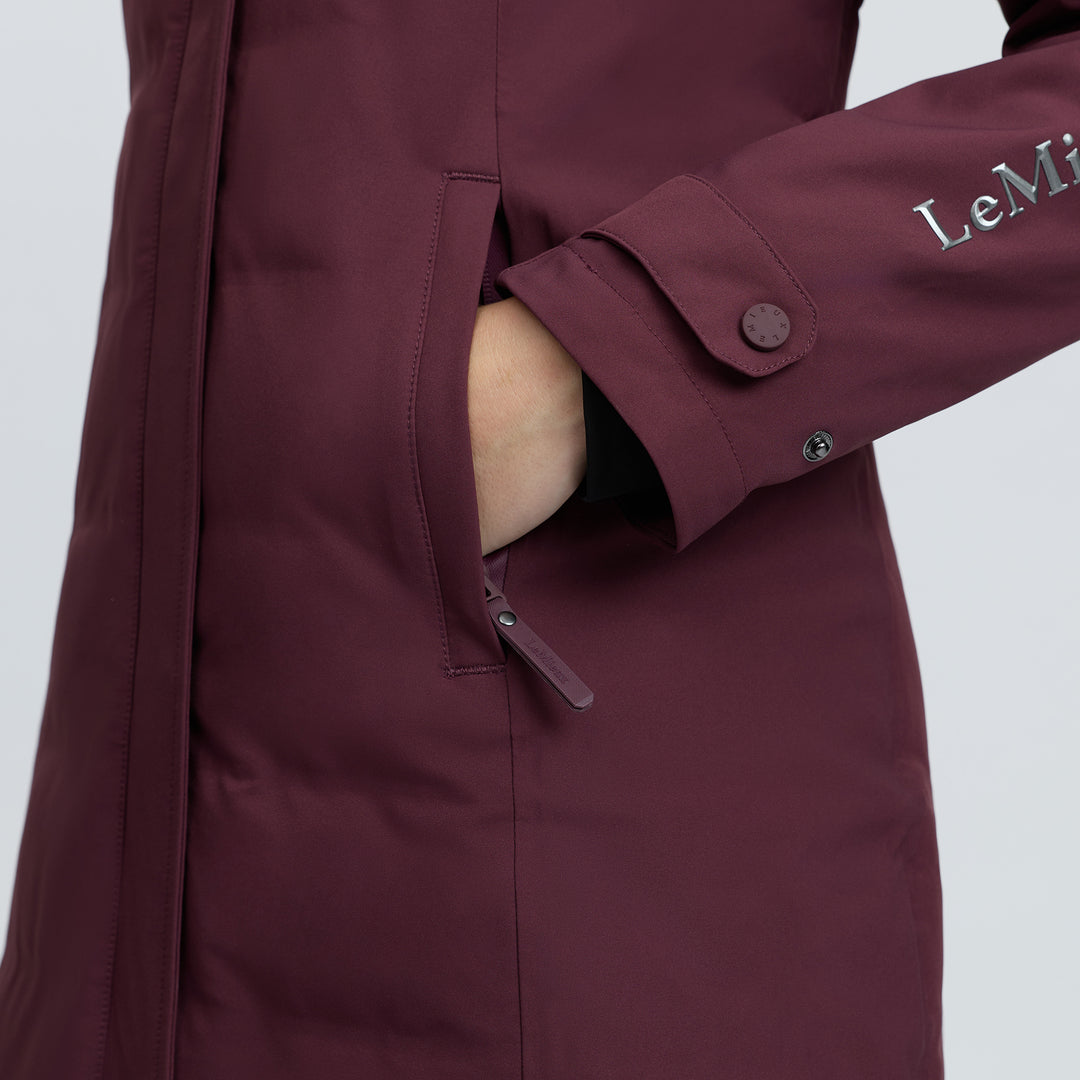 LeMieux Ladies Erin Waterproof Padded Coat - Bramble