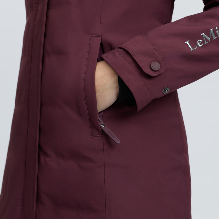 LeMieux Ladies Erin Waterproof Padded Coat - Bramble