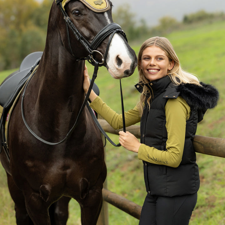 LeMieux Ladies Margot Hooded Gilet - Black