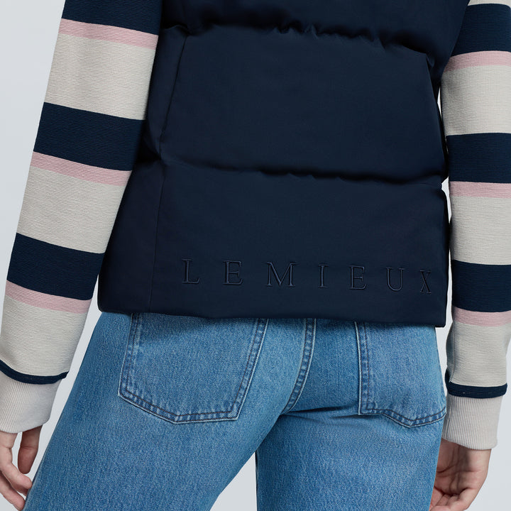 LeMieux Ladies Margot Hooded Gilet - Navy