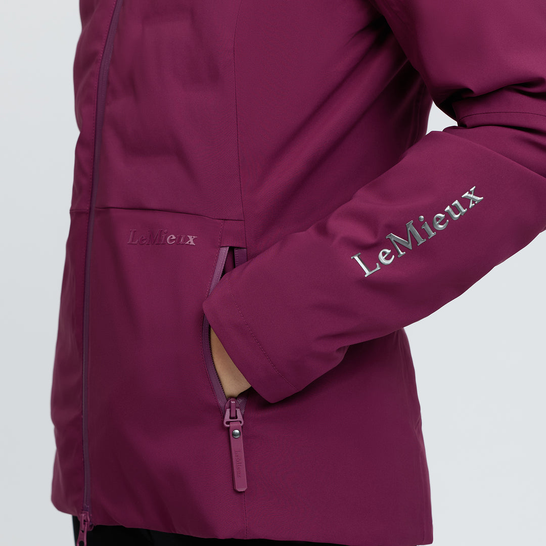 LeMieux Ladies Brooke 3 in 1 Waterproof Hybrid Jacket - Blackberry