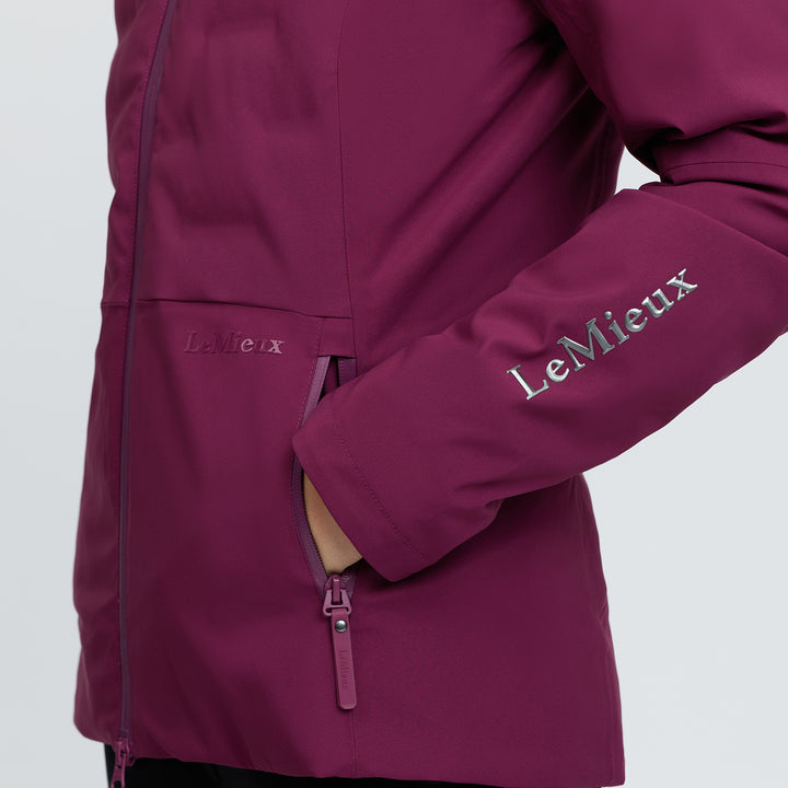 LeMieux Ladies Brooke 3 in 1 Waterproof Hybrid Jacket - Blackberry