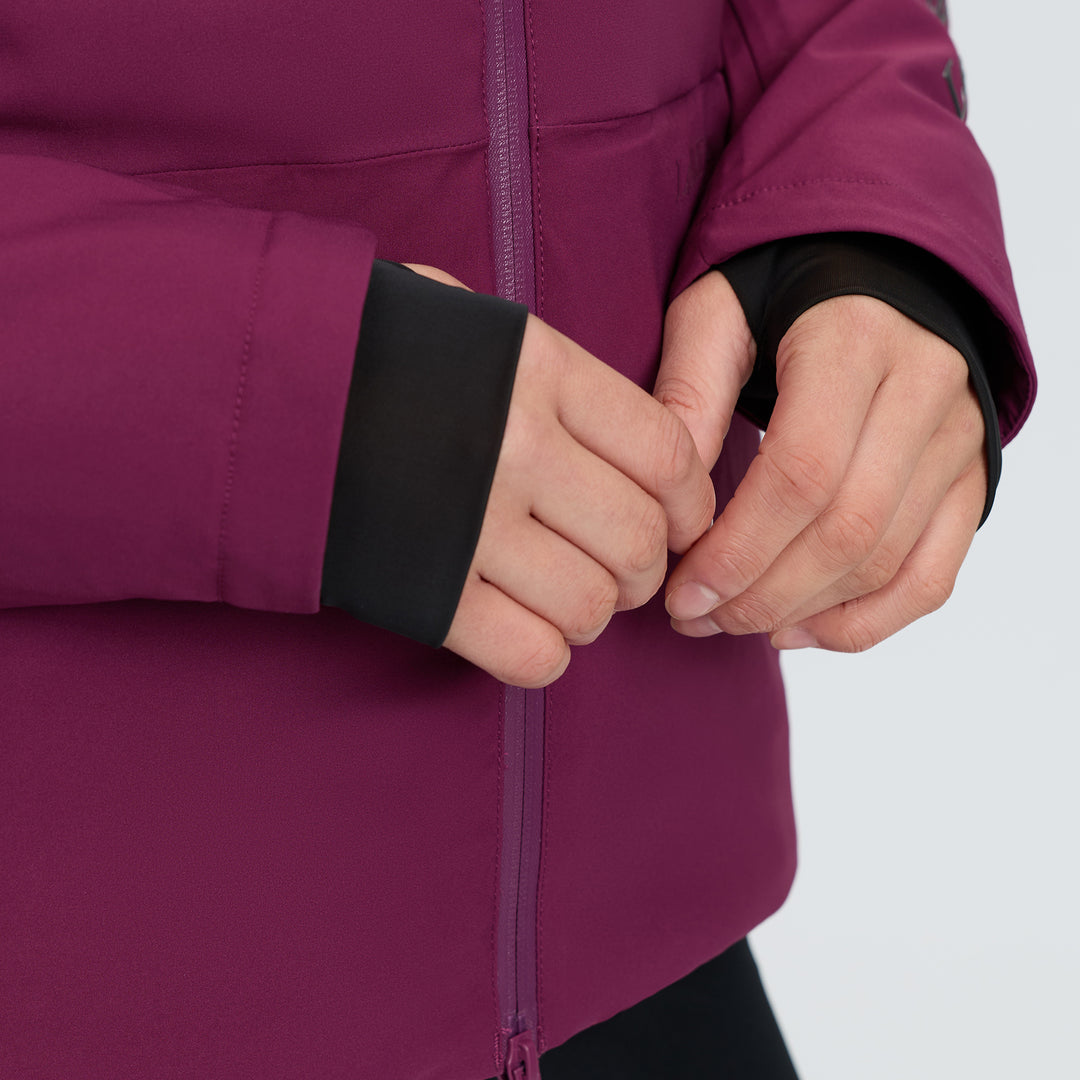 LeMieux Ladies Brooke 3 in 1 Waterproof Hybrid Jacket - Blackberry