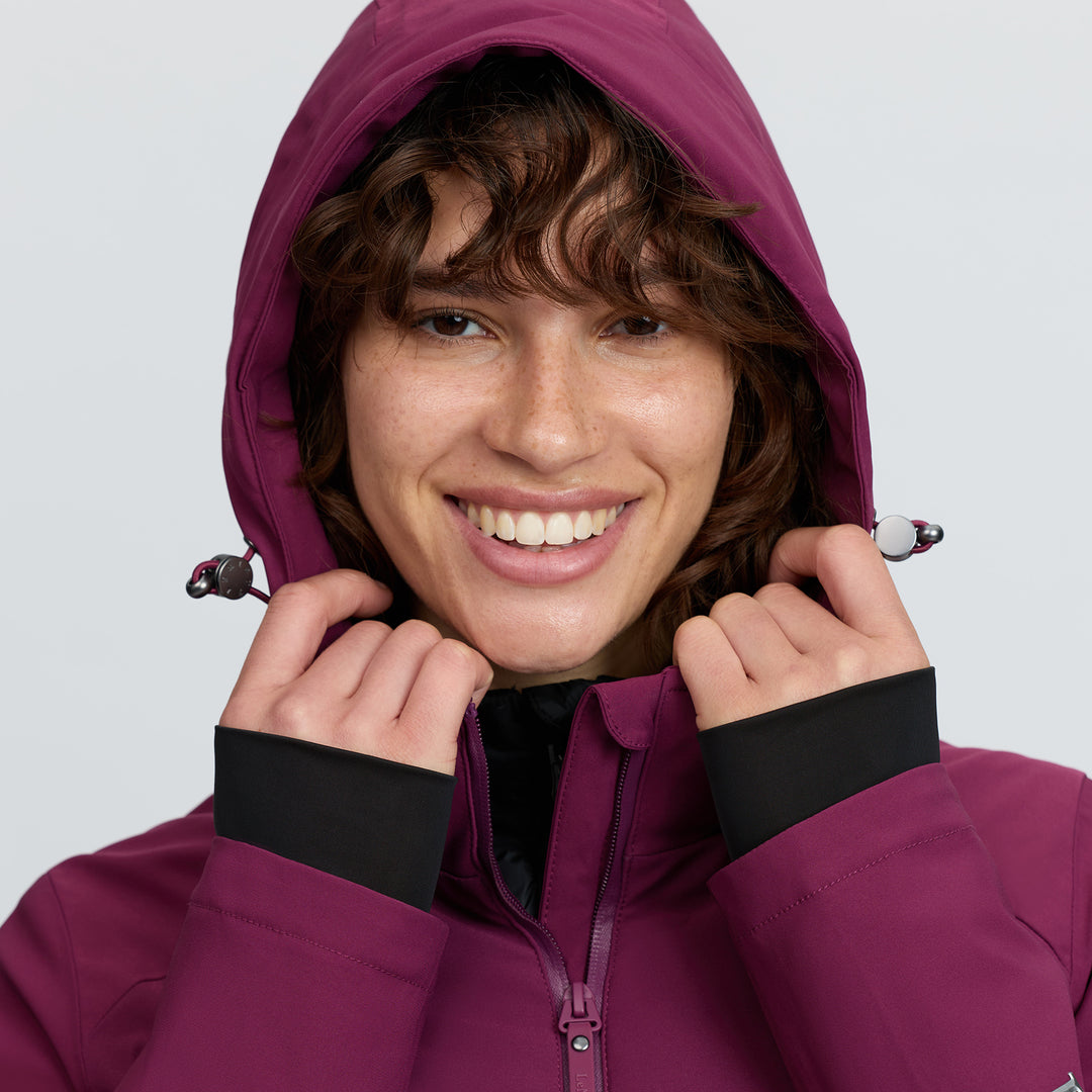 LeMieux Ladies Brooke 3 in 1 Waterproof Hybrid Jacket - Blackberry